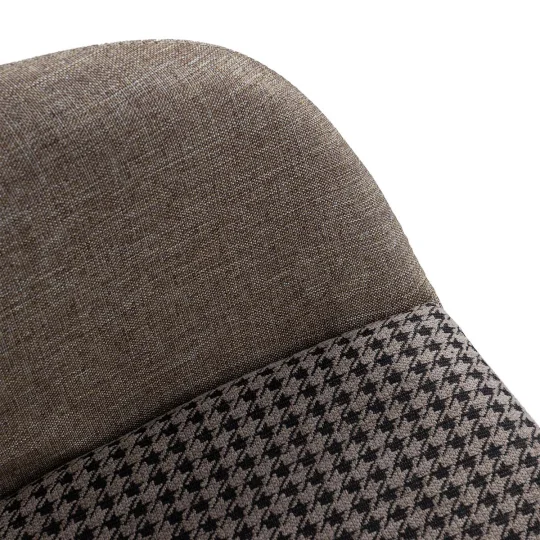 Obrotowe krzesło tapicerowane SHELL - czarne nogi - Zdjęcie 4