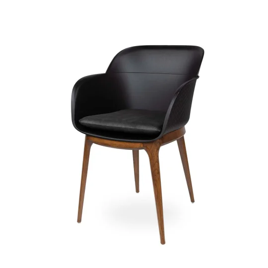 Krzesło SHELL - ciemne bukowe nogi - Zdjęcie 8