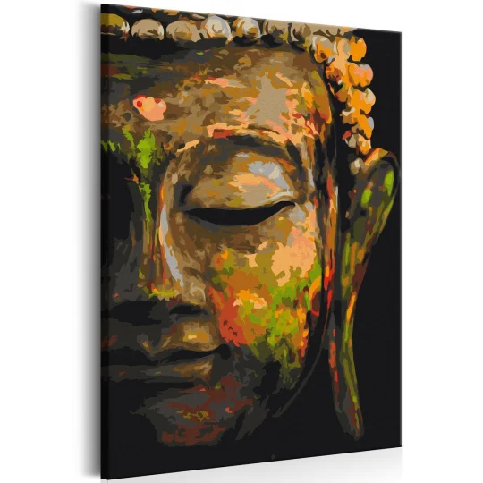 Obraz do samodzielnego malowania - Budda w cieniu - Zdjęcie 3