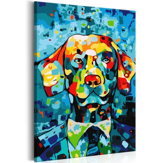 Obraz do samodzielnego malowania - Pies (portret) - Zdjęcie 3