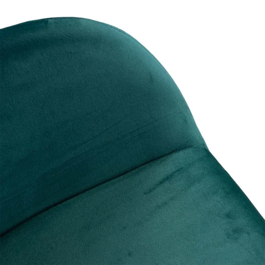 Obrotowe krzesło tapicerowane SHELL - czarne nogi na kółkach - Zdjęcie 4