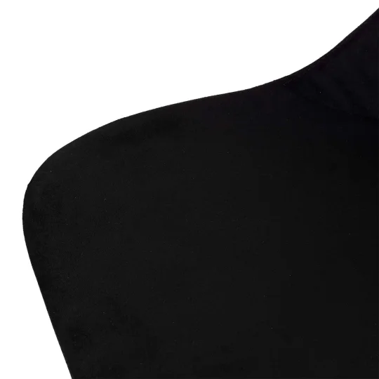 Obrotowe krzesło tapicerowane SHELL 2 - czarne nogi na kółkach - Zdjęcie 5
