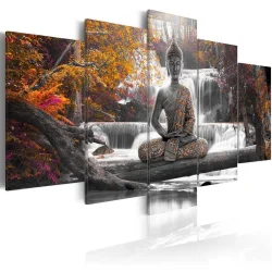 Obraz na szkle akrylowym - Jesienny Budda