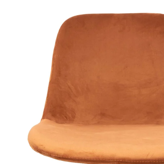 Obrotowe krzesło tapicerowane SHELL 2 - czarne nogi na kółkach - Zdjęcie 4