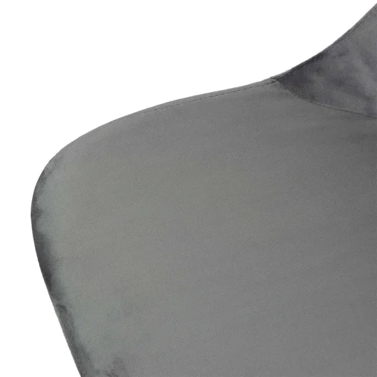 Obrotowe krzesło tapicerowane SHELL 2 - czarne nogi na kółkach - Zdjęcie 5