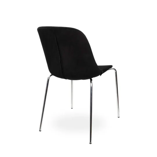 Krzesło tapicerowane SHELL 2 - chromowane nogi - Zdjęcie 2