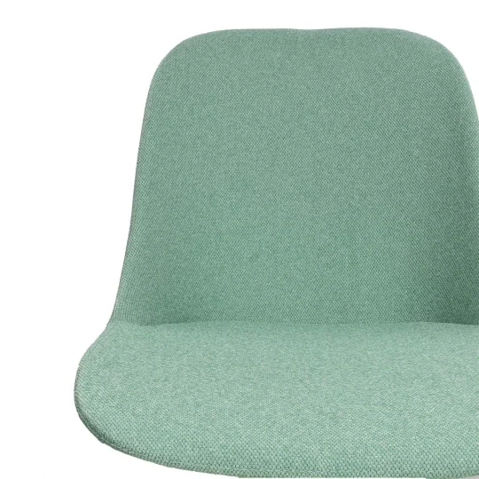 Krzesło tapicerowane SHELL 2 - chromowane nogi - Zdjęcie 3
