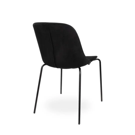 Krzesło tapicerowane SHELL 2 - czarne nogi - Zdjęcie 2