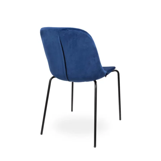 Krzesło tapicerowane SHELL 2 - czarne nogi - Zdjęcie 2