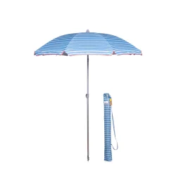 Parasol Ezpeleta BEACH fi 1,8m Niebieski pasiasty