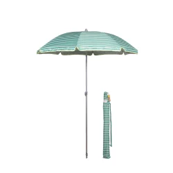 Parasol Ezpeleta BEACH fi 1,8m Zielony pasiasty