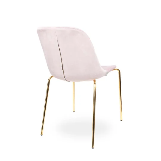 Krzesło tapicerowane SHELL 2 - złote nogi - Zdjęcie 2