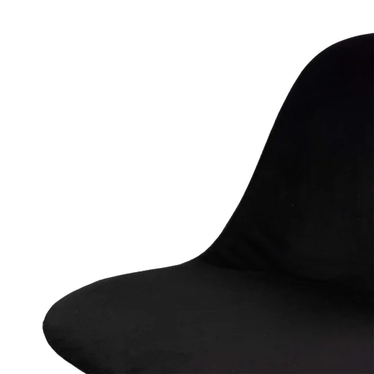 Krzesło tapicerowane SHELL 2 - czarne płozy - Zdjęcie 3