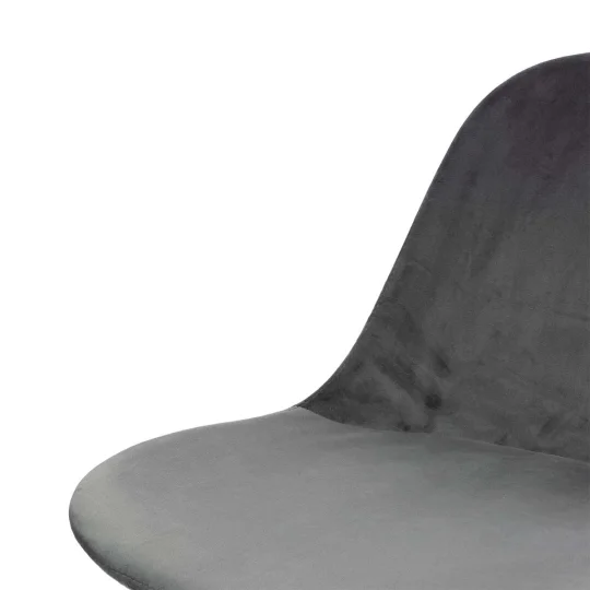 Krzesło tapicerowane SHELL 2 - czarne płozy - Zdjęcie 3
