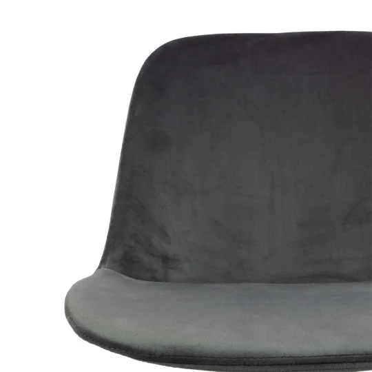 Krzesło tapicerowane SHELL 2 - czarne płozy - Zdjęcie 4