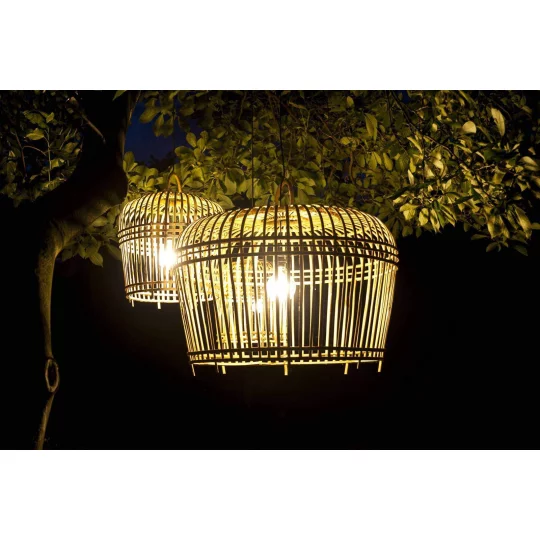 Lampa bambusowa TOULOUSE ⌀41cm x wys. 47cm naturalna - Zdjęcie 6