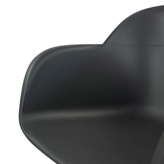 Obrotowe krzesło SHELL - czarne nogi na kółkach - Zdjęcie 4