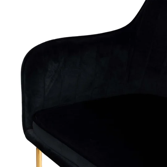 Krzesło tapicerowane MUNIOS 2 - różowo złote nogi - Zdjęcie 4