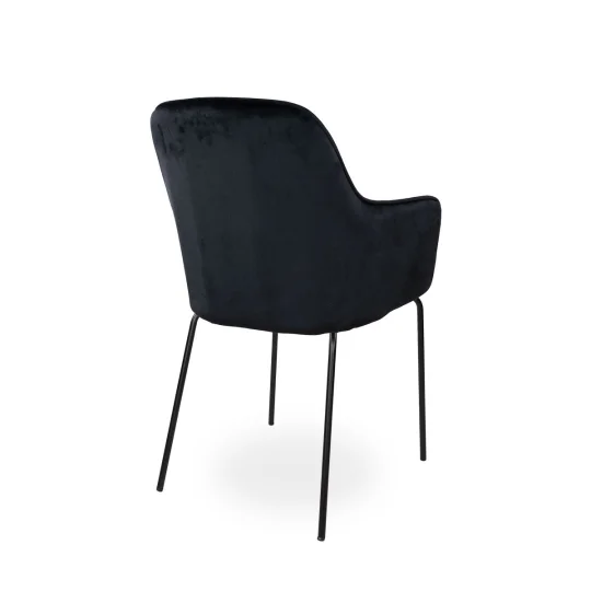 Krzesło tapicerowane MUNIOS 2 - czarne nogi - Zdjęcie 2