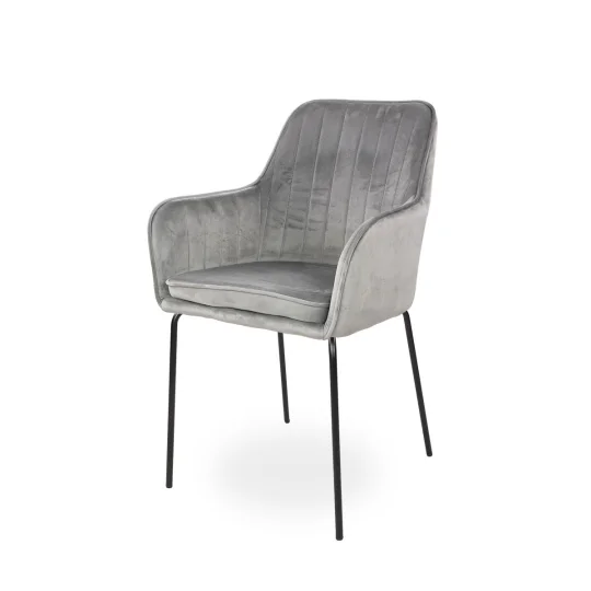 Krzesło tapicerowane MUNIOS 2 - czarne nogi
