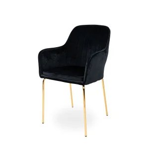 Krzesło tapicerowane MUNIOS 2 - złote nogi