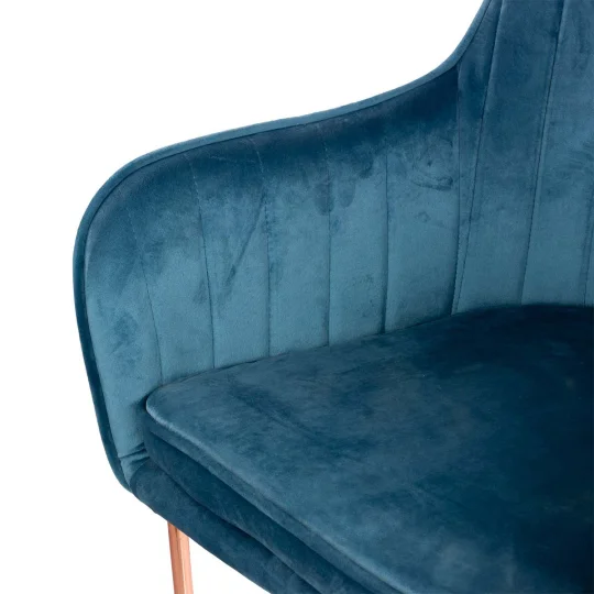 Krzesło tapicerowane MUNIOS 2 - złote nogi - Zdjęcie 4