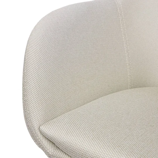 Krzesło tapicerowane SHELL - czarne bukowe nogi - Zdjęcie 3