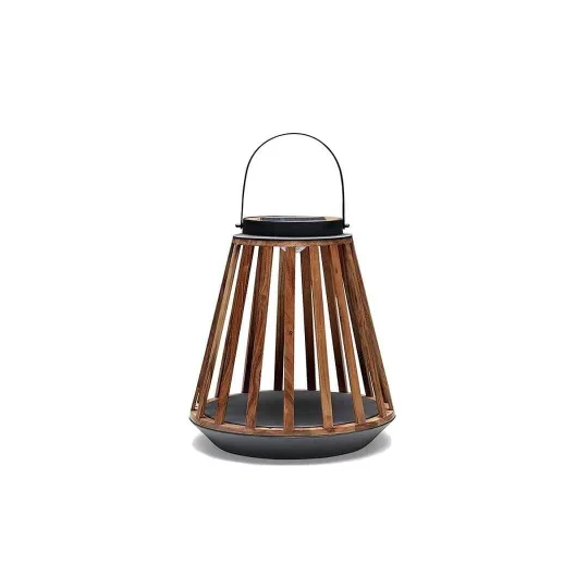 Lampa solarna Mrs. Solar Kate teak antracyt M - Zdjęcie 2