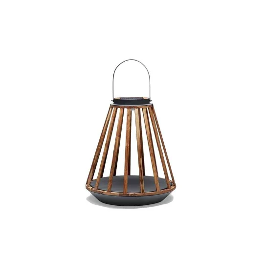 Lampa solarna Mrs. Solar Kate teak antracyt XL - Zdjęcie 2