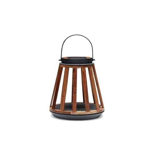 Lampa solarna Mrs. Solar Kate teak antracyt S - Zdjęcie 2