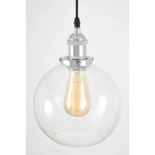 LAMPA WISZĄCA LOFT CHROMOWANA NAVARRO W1					 - Zdjęcie 3