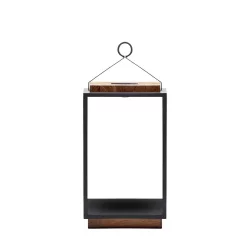 Lampa solarna Mrs. Solar Coco teak antracyt XL