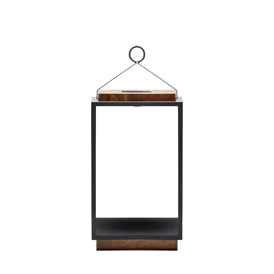 Lampa solarna Mrs. Solar Coco teak antracyt XL