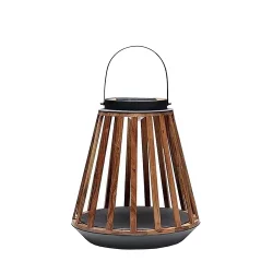 Lampa solarna Mrs. Solar Kate teak antracyt M