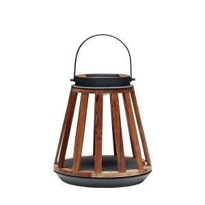 Lampa solarna Mrs. Solar Kate teak antracyt S