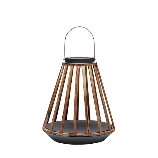 Lampa solarna Mrs. Solar Kate teak antracyt XL