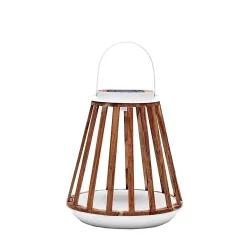 Lampa solarna Mrs. Solar Kate teak biała M