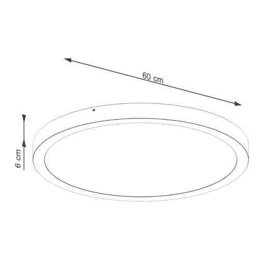 Plafon ONYX 60 czarny LED 3000K - Zdjęcie 5