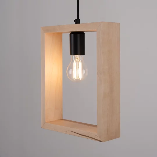 Lampa wisząca ARIES naturalne drewno - Zdjęcie 7