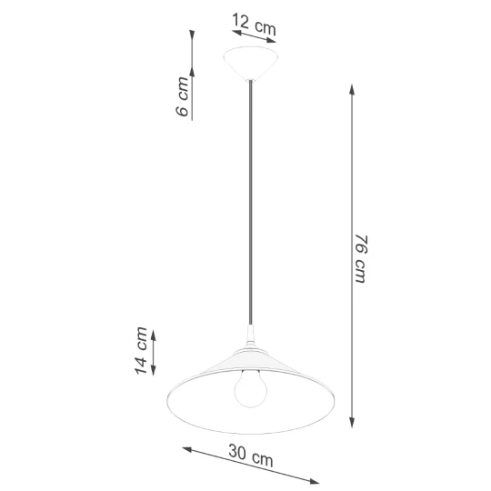 Lampa wisząca ZUMA czarna - Zdjęcie 13