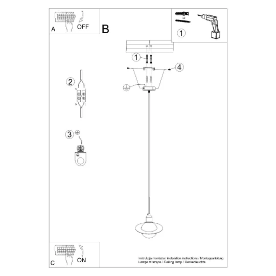 Lampa wisząca HYPERION 1 biały - Zdjęcie 14