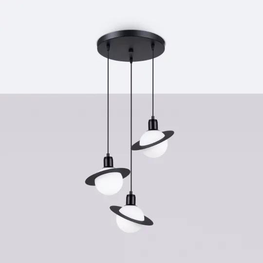 Lampa wisząca HYPERION 3P czarny - Zdjęcie 2