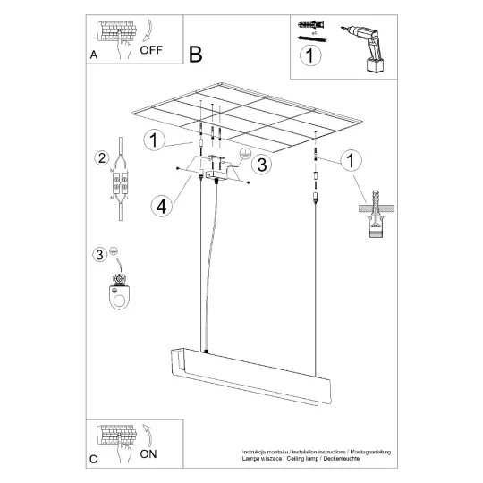 Lampa wisząca SPARK czarna - Zdjęcie 14