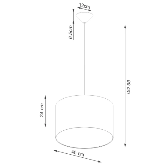 Lampa wisząca NOVA 40 biała - Zdjęcie 8