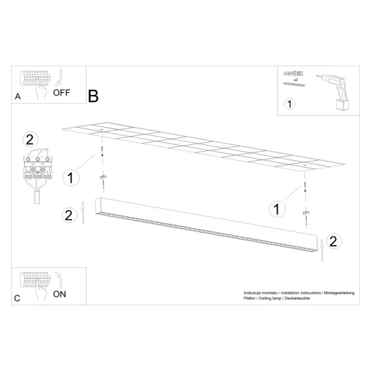 Lampa wisząca SOREN czarna LED 4000K - Zdjęcie 9