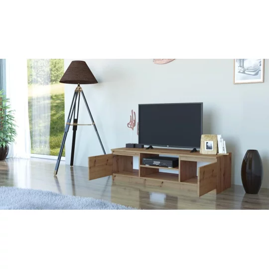 Szafka RTV MIRA 120x36 dąb artisan - Zdjęcie 4