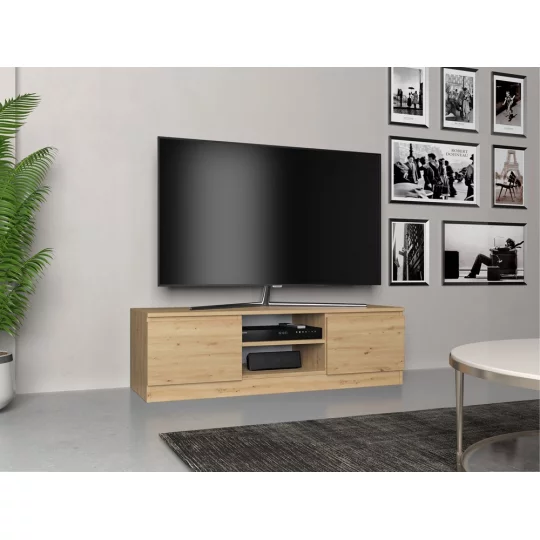 Szafka RTV MIRA 120x36 dąb artisan - Zdjęcie 5