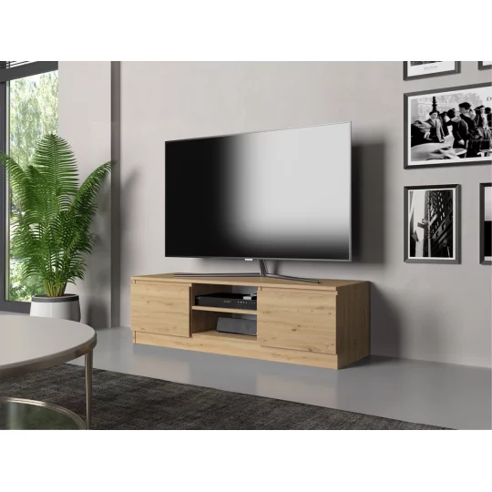 Szafka RTV MIRA 120x36 dąb artisan - Zdjęcie 6