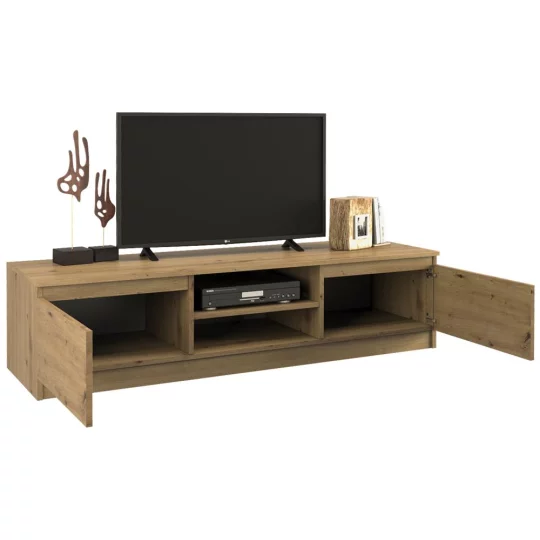 Szafka RTV MIRA 140x36 dąb artisan - Zdjęcie 2