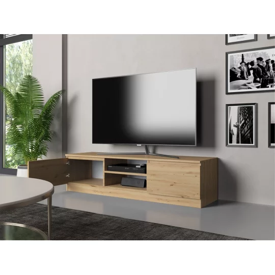 Szafka RTV MIRA 140x36 dąb artisan - Zdjęcie 7